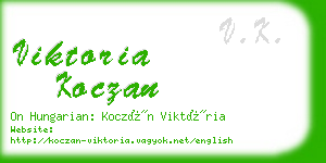 viktoria koczan business card